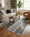 Cascade Range Collection Area Rug - Hood (Navy Blue) Rectangle Navy Blue  lifestyle 11