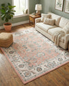 Adriana Terrace Collection Area Rug -  Positano (Rose) Rectangle Rose  lifestyle 3