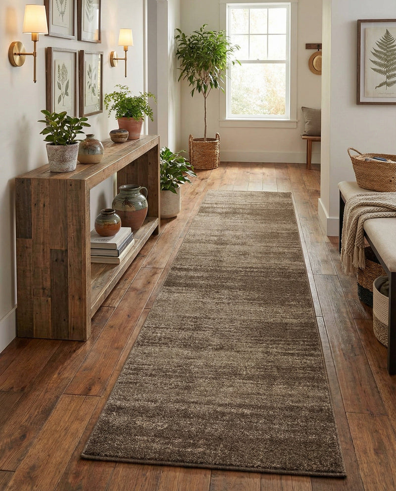 Studio Haven Collection Area Rug -  Gallery (Brown) Runner Brown  lifestyle 71