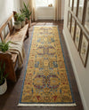 Persian Elegance Collection Area Rug -  Khorramabad Runner Navy Blue  lifestyle 29