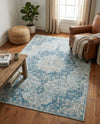 Coastal Haven Collection Area Rug - Seabreeze (Navy Blue) Rectangle Navy Blue  lifestyle 15