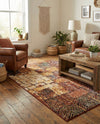 Seville Elegance Collection Area Rug - Cordoba Rectangle Rust Red  lifestyle 29