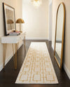 Hollywood Luxe Collection Area Rug -  Beverly (White Gold) Runner White Gold  lifestyle 46
