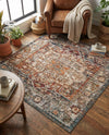 Savannah Soiree Collection Area Rug -  Everglade (Multi) Square Multi  lifestyle 40
