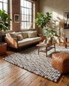 Woolen Sphere Collection Area Rug - Orbsburg (Pink and Purple) Rectangle Pink and Purple  lifestyle 15