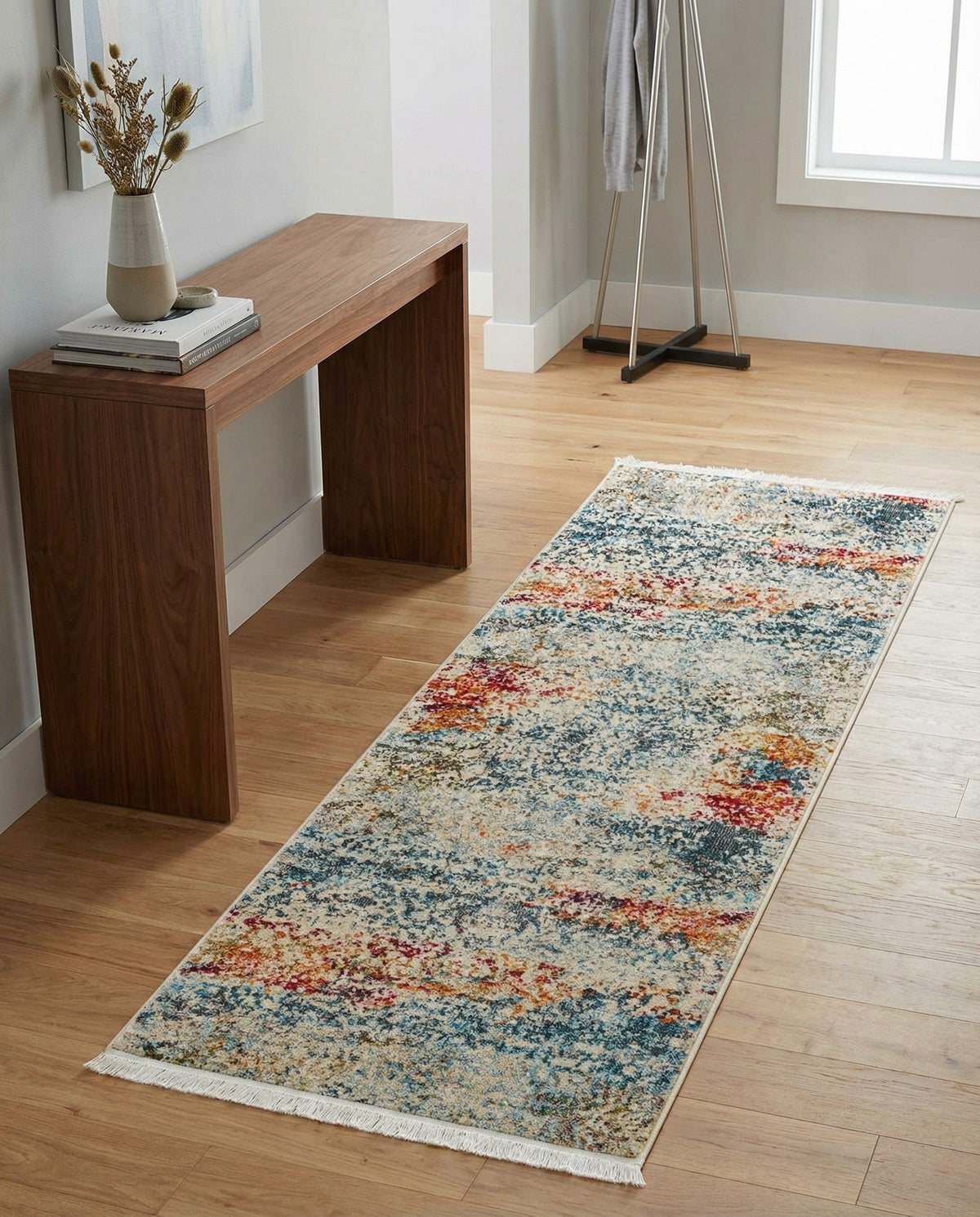 Caribbean Breeze Collection Area Rug -  Isla Runner Cream  lifestyle 105