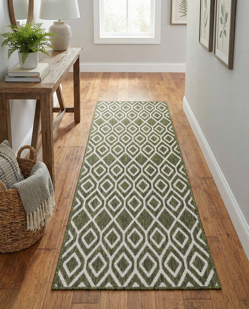 Urban Oasis Rugs Collection Area Rug -  Boulevard (Green) Runner Green  lifestyle 44