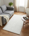 Alpine Plush Collection Area Rug -  Cortina (White) Rectangle White  lifestyle 25