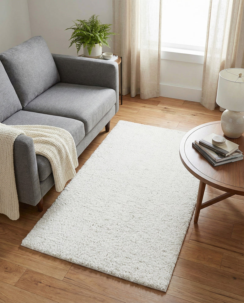 Alpine Plush Collection Area Rug -  Cortina (White) Rectangle White  lifestyle 25
