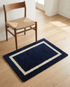 Savannah Borders Wool Collection Area Rug - Chatham Rectangle Cobalt Blue  lifestyle 43