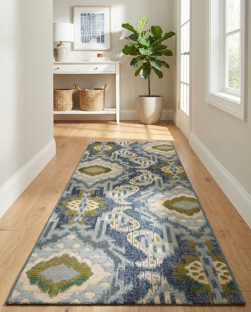 Urban Terrace Collection Area Rug -  Vista Runner Blue  lifestyle 46