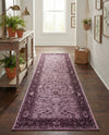 Horizon Collection Area Rug -  Apex (Purple) Runner Purple  lifestyle 59