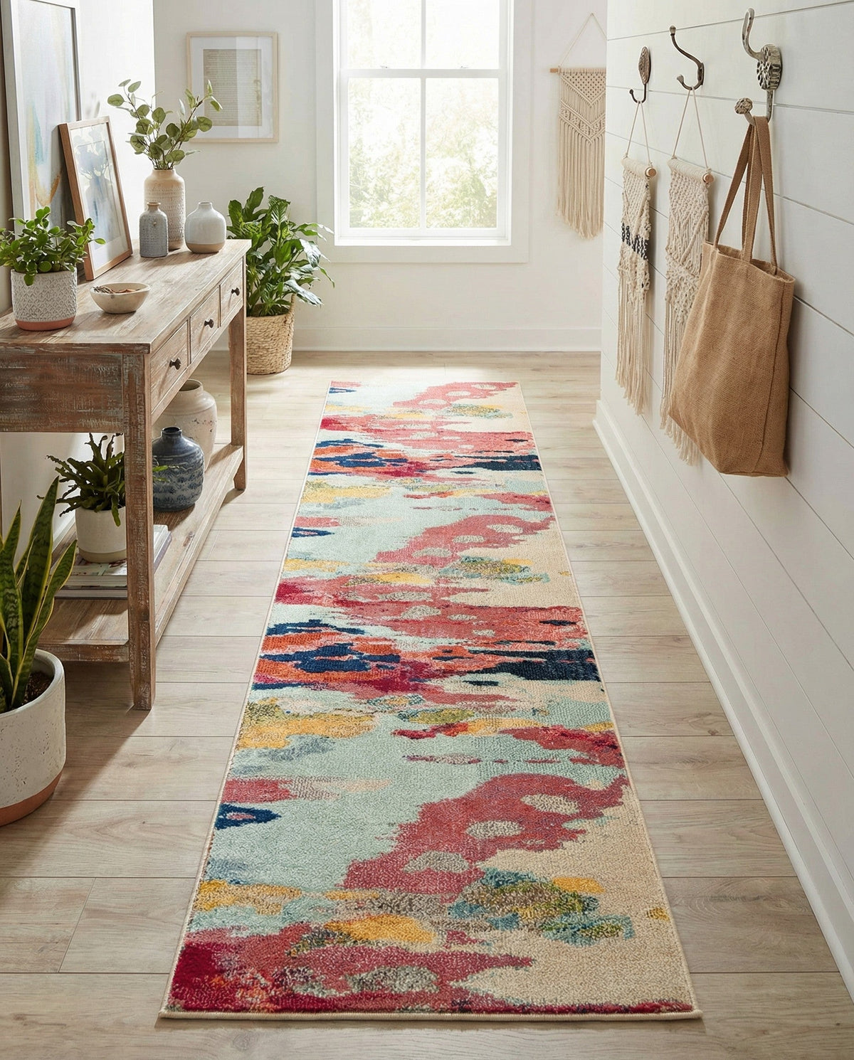 Marrakesh Elegance Collection Area Rug -  Skhirat Runner Pink  lifestyle 88