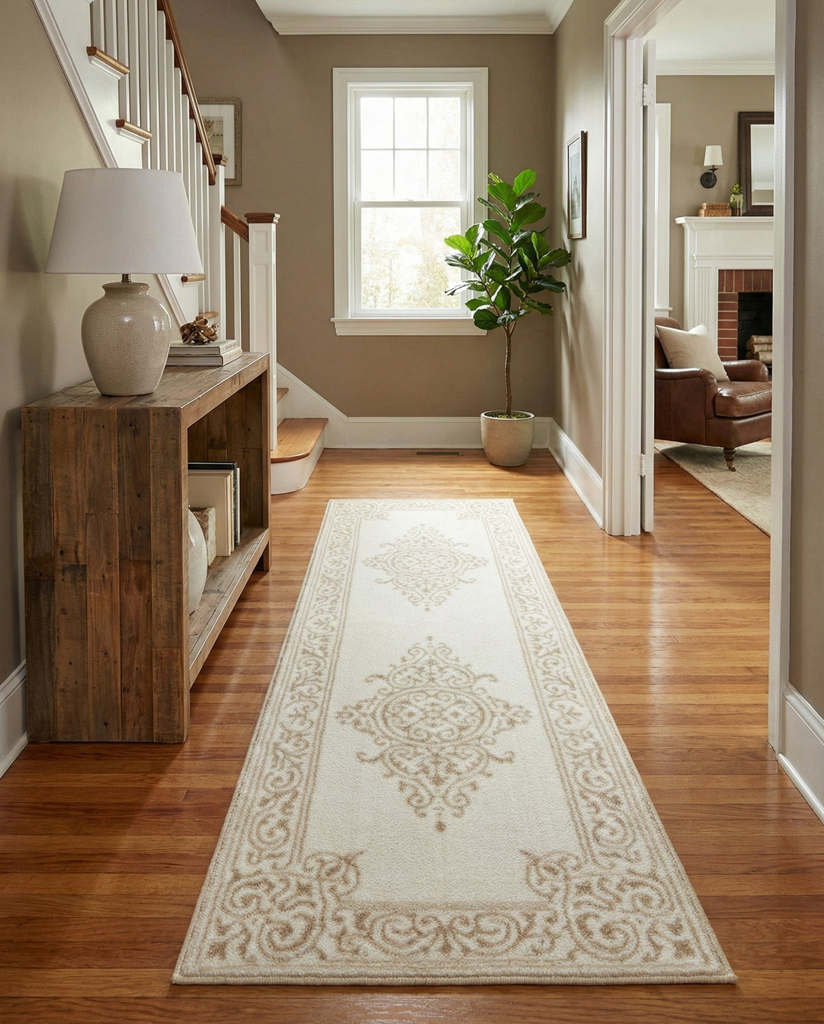 Sanctuary Retreat Collection Area Rug - Haven Runner Snow White  lifestyle 53
