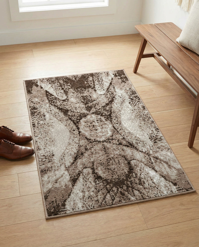 Riviera Elegance Collection Area Rug -  Nice Rectangle Brown  lifestyle 24