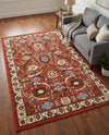 Tabriz Tapestry Collection Area Rug - Sahand (Terracotta) Rectangle Terracotta  lifestyle 23