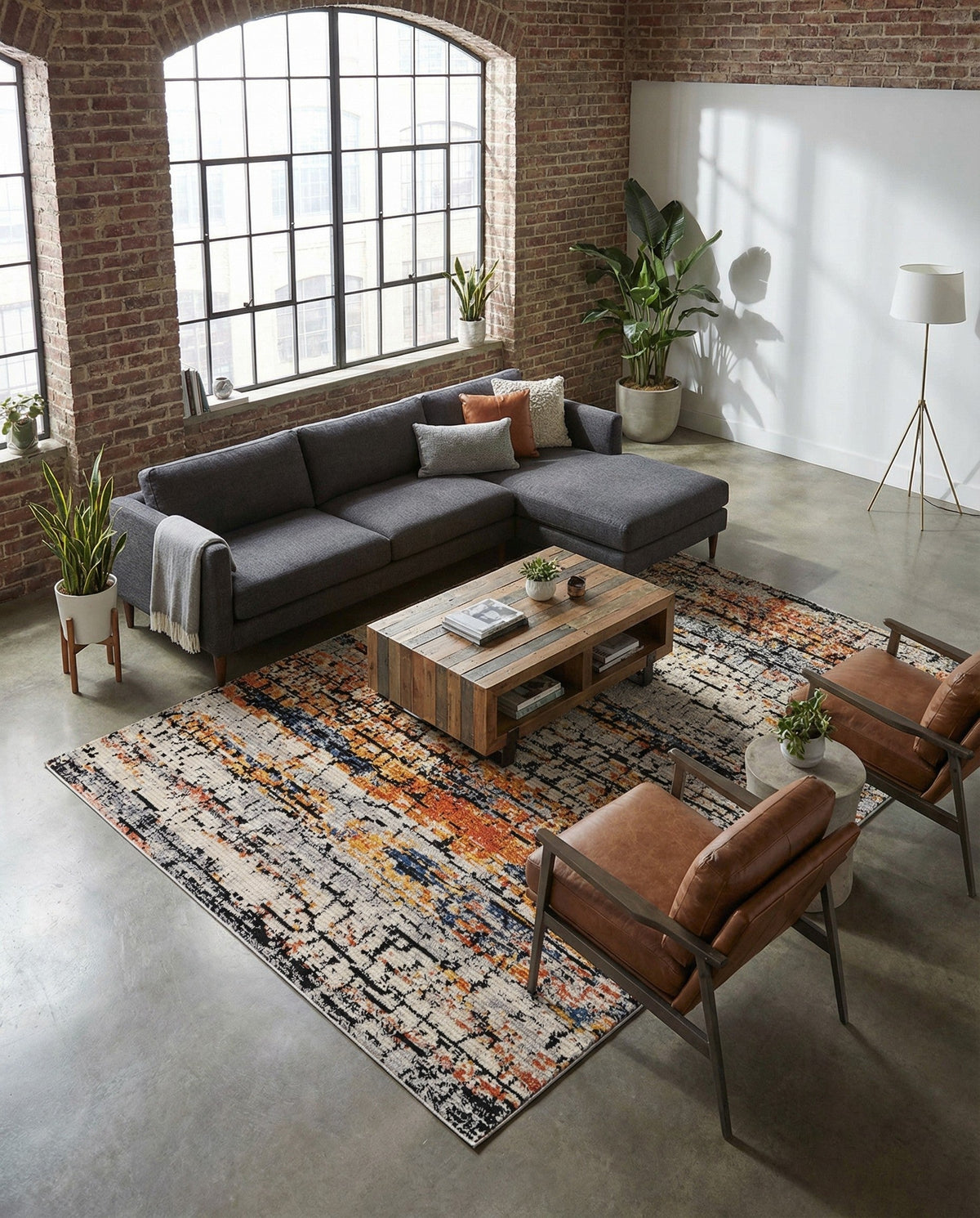 Santa Fe Trails Collection Area Rug -  Chaparral Rectangle Multi  lifestyle 22