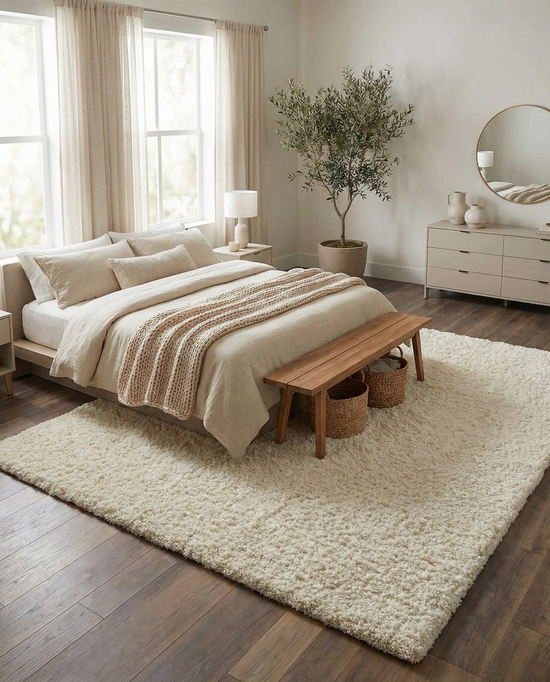 Eternal Plush Oasis Collection Area Rug -  Tranquility (Pearl) Rectangle Pearl  lifestyle 16