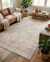 Heritage Elegance Collection Area Rug -  Windsor (Light Brown) Rectangle Light Brown  lifestyle 11