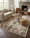 Horizon Collection Area Rug -  Sierra Rectangle Beige  lifestyle 18