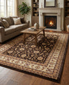Jaipur Elegance Collection Area Rug -  Nahargarh (Brown) Rectangle Brown  lifestyle 23