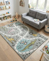 Wonder Tykes Collection Area Rug -  Enigma Rectangle Gray  lifestyle 10