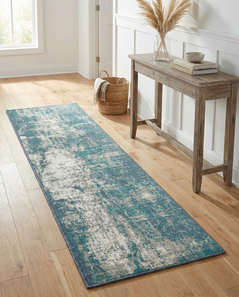 Seaside Haven Rugs Collection Area Rug -  Schooner Runner Blue  lifestyle 61