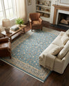 Persian Elegance Collection Area Rug -  Ardabil Rectangle Blue  lifestyle 32