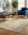 Bloomsbury Elegance Collection Area Rug -  Belgravia Rectangle Yellow  lifestyle 41