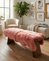 Lambskin Haven Collection Area Rug - Fleeceville Runner Pink  lifestyle 26