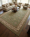 Jaipur Elegance Collection Area Rug -  Nahargarh (Green) Rectangle Green  lifestyle 17