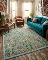 Caribbean Cove Collection Area Rug -  Tobago Rectangle Aqua  lifestyle 21