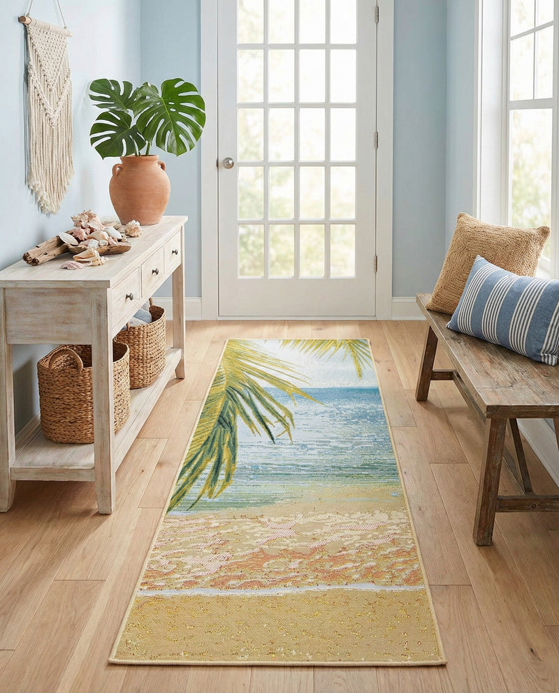 Seaside Haven Rugs Collection Area Rug -  Tides Runner Multi  lifestyle 24