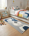 Wonder Tykes Collection Area Rug -  Magicgrove Runner Blue and Gray  lifestyle 27