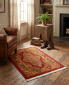 Persian Elegance Collection Area Rug -  Golestan Rectangle Red  lifestyle 52
