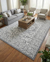 Charleston Elegance Collection Area Rug - Harborview Rectangle Gray  lifestyle 13