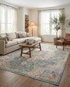 Coastal Haven Collection Area Rug - Seabreeze (Blue) Rectangle Blue  lifestyle 9