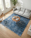 Sahara Essence Collection Area Rug - Oasis (Blue) Square Blue  lifestyle 43