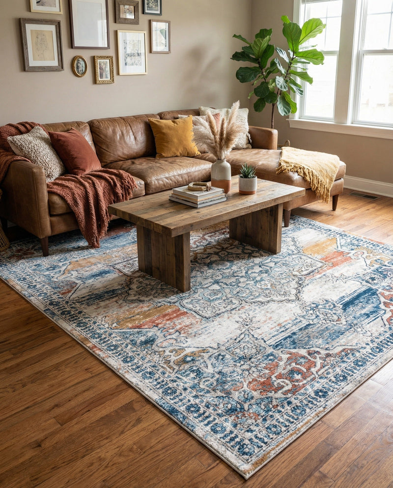 Mykonos Manor Collection Area Rug -  Tinos (Multi) Rectangle Multi  lifestyle 12