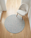 Urban Oasis Rugs Collection Area Rug -  Terrace (Pink and Aqua) Round Pink and Aqua  lifestyle 62