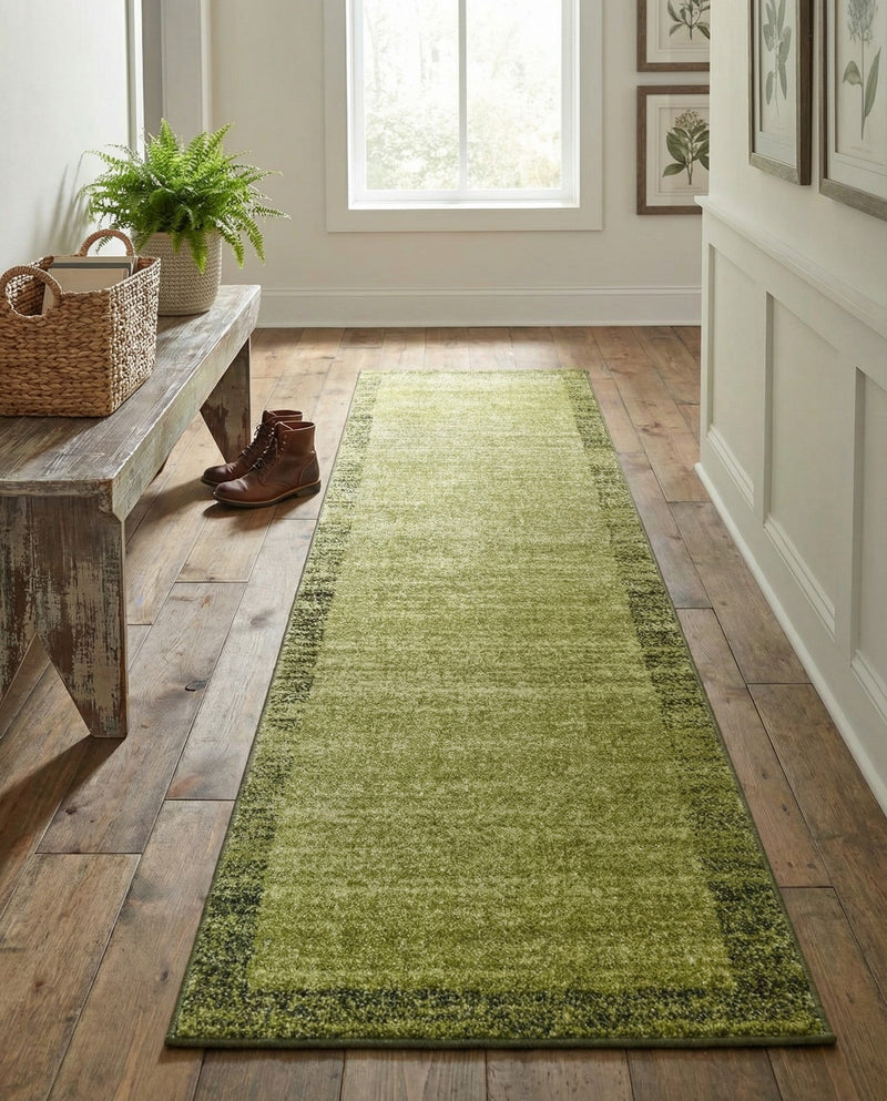 Studio Haven Collection Area Rug -  Conservatory (Light Green) Runner Light Green  lifestyle 58