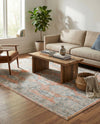 Seville Stripes Collection Area Rug -  Granada (Brick Red) Rectangle Brick Red  lifestyle 20