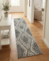 Marrakech Mosaic Collection Area Rug -  Medina Runner Black and White  lifestyle 61