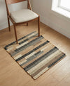 Benares Handwoven Jute Collection Area Rug -  Varanasi Rectangle Beige  lifestyle 5