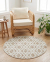 Coastal Haven Collection Area Rug -  Seafarer Round Ivory  lifestyle 37