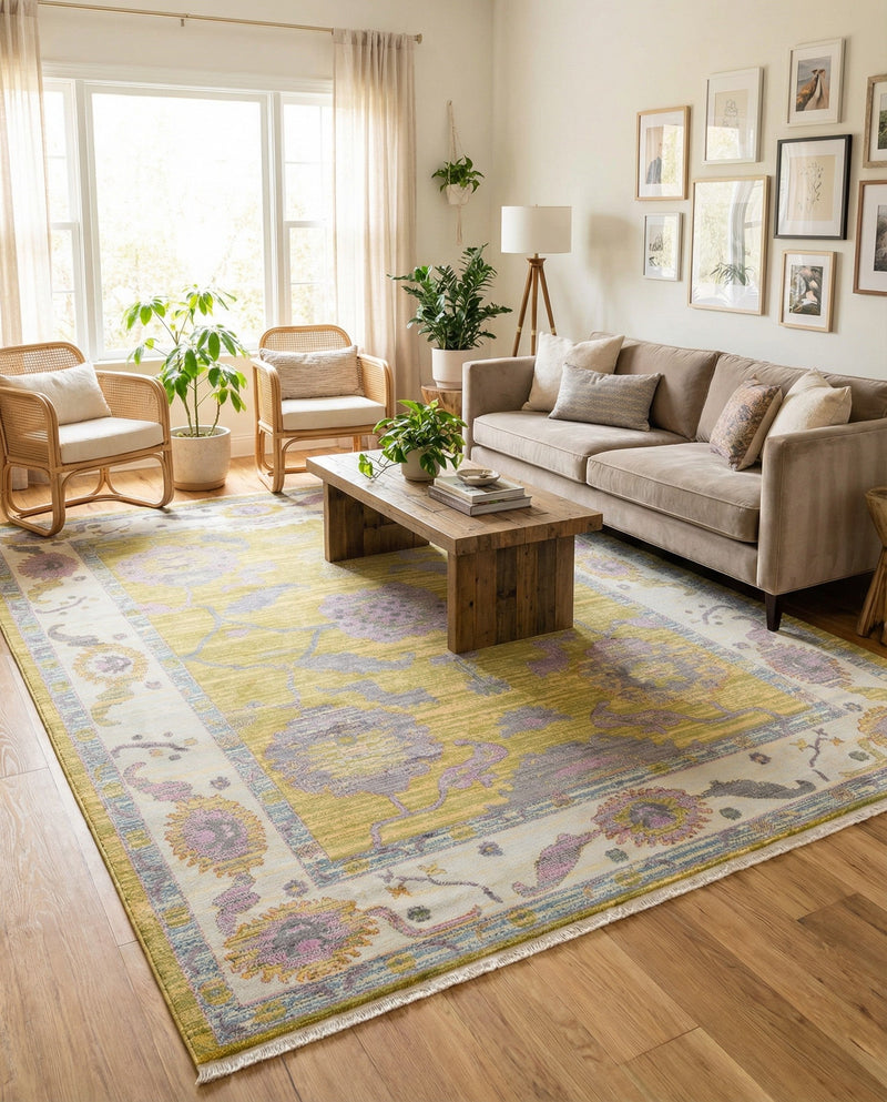 Arcadia Rugs Collection Area Rug - Eden (Green) Rectangle Green  lifestyle 3