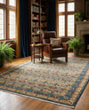 Chelsea Elegance Collection Area Rug -  Brompton (Navy Blue) Rectangle Navy Blue  lifestyle 46