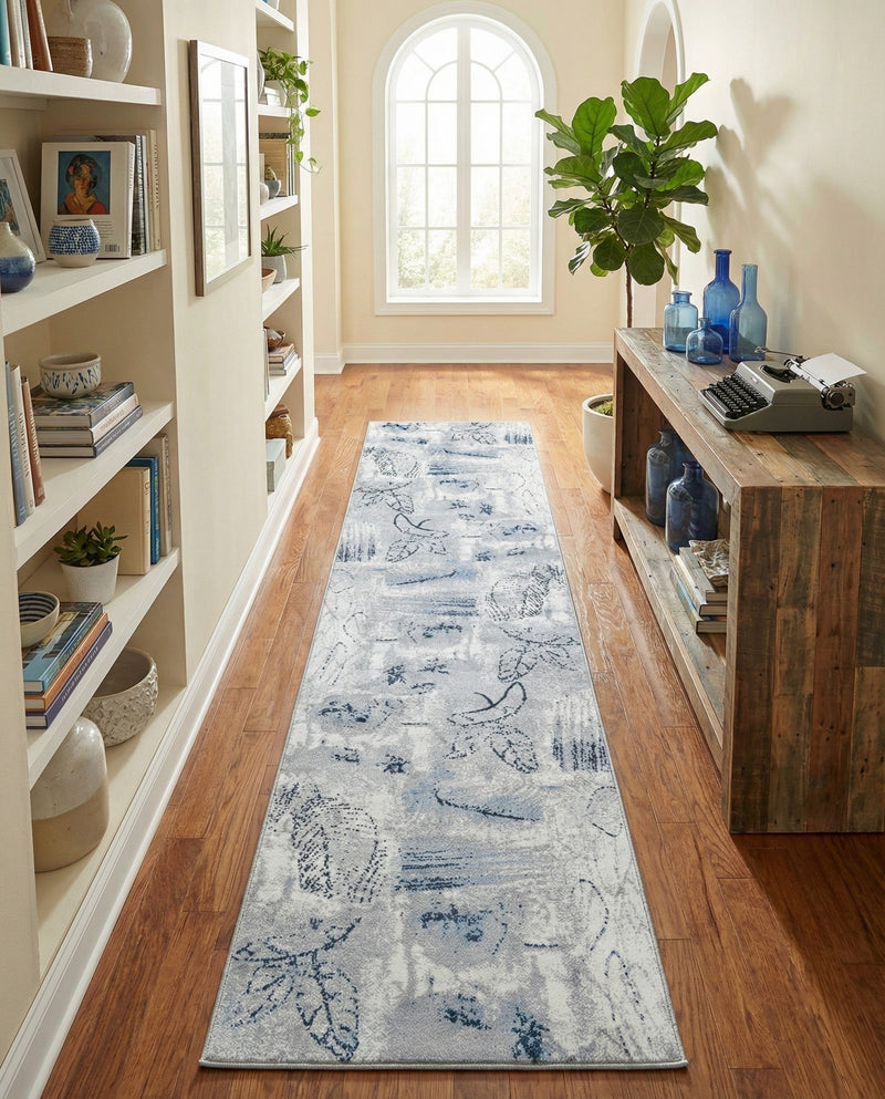 Aegean Elegance Washables Collection Area Rug -  Paros Runner Ivory Gray  lifestyle 63