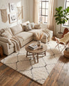 Casablanca Comfort Collection Area Rug -  Medina Rectangle Ivory  lifestyle 37