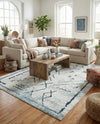Aegean Elegance Washables Collection Area Rug - Santorini Rectangle Ivory Gray  lifestyle 47